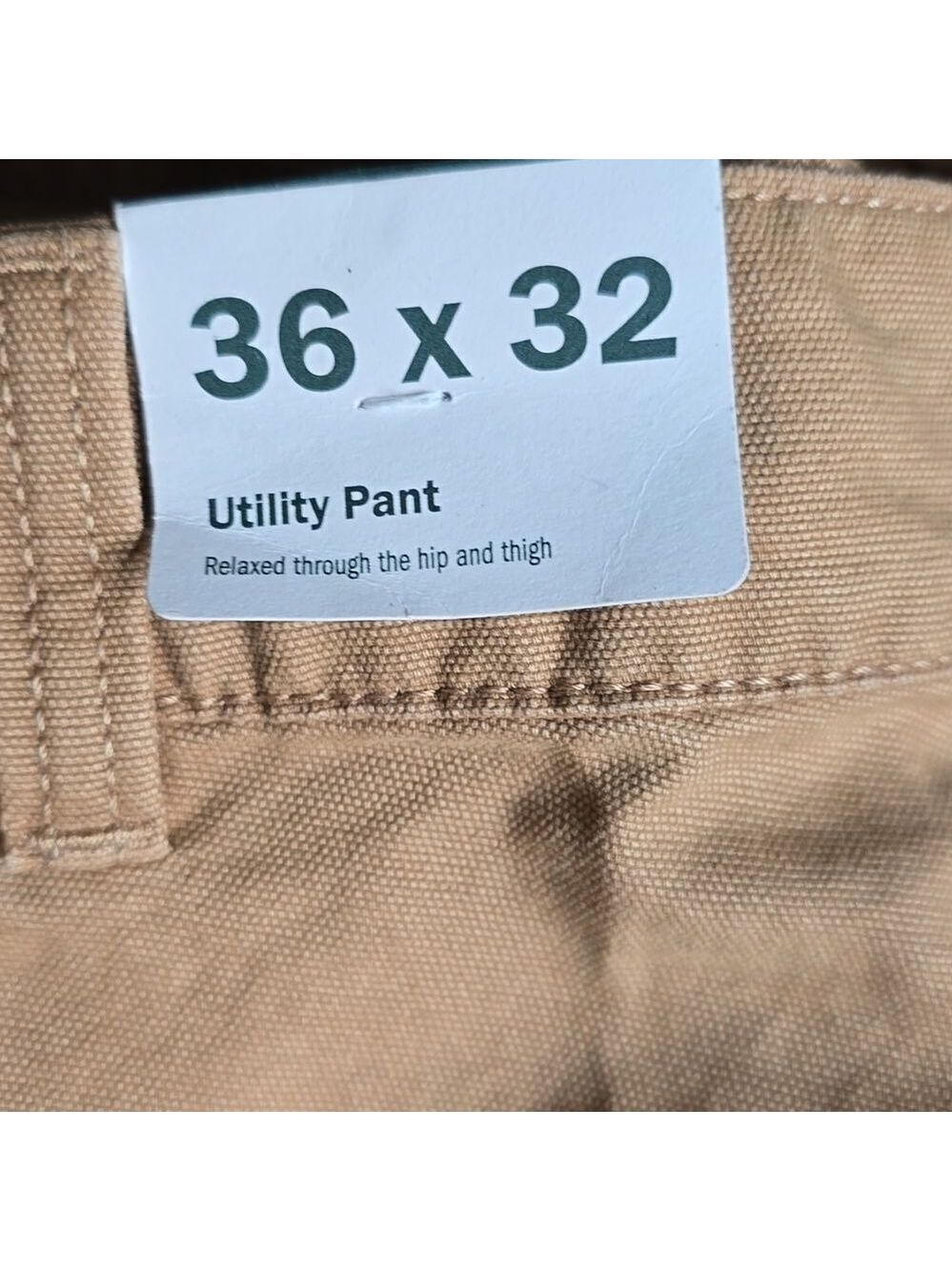 1329 NWT Alpine Design Men's Utility Pant Brown Khaki 36x32 - Picture 7 of 8